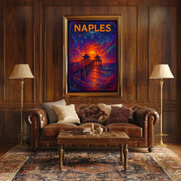 Naples Sunset Dreamscape Poster
