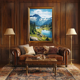 North Cascades Majestic Travel Poster Print
