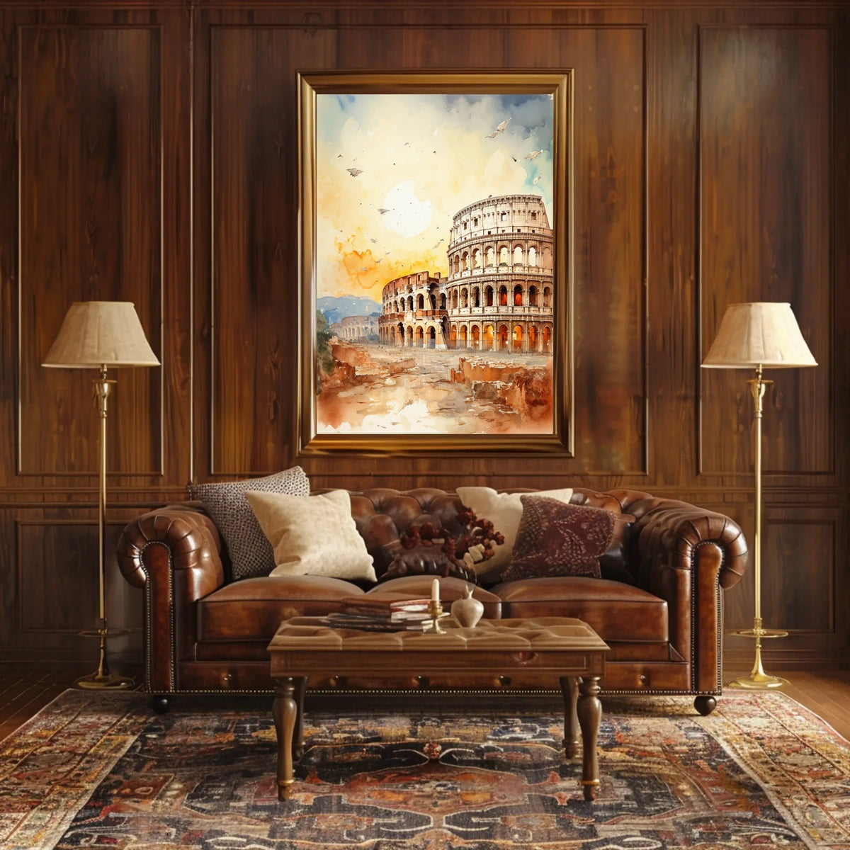 Colosseum Majesty: Ancient Rome Travel Poster