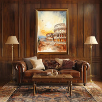 Colosseum Majesty: Ancient Rome Travel Poster