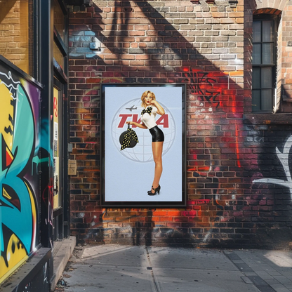 TWA Pin-Up Travel Advertisement