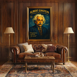 Albert Einstein Inspirational Scientific Exploration Poster