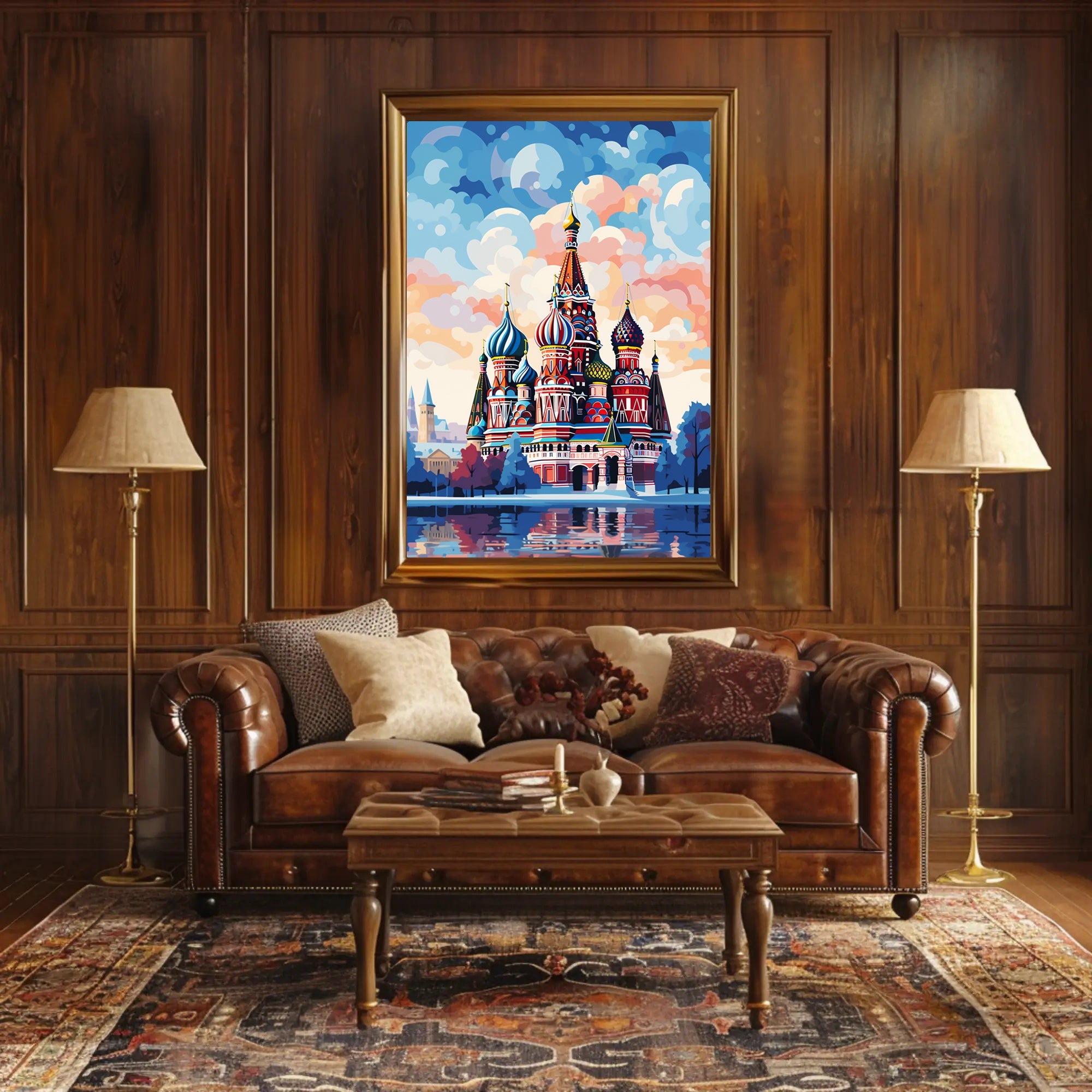 Vibrant St. BasilS Cathedral Poster