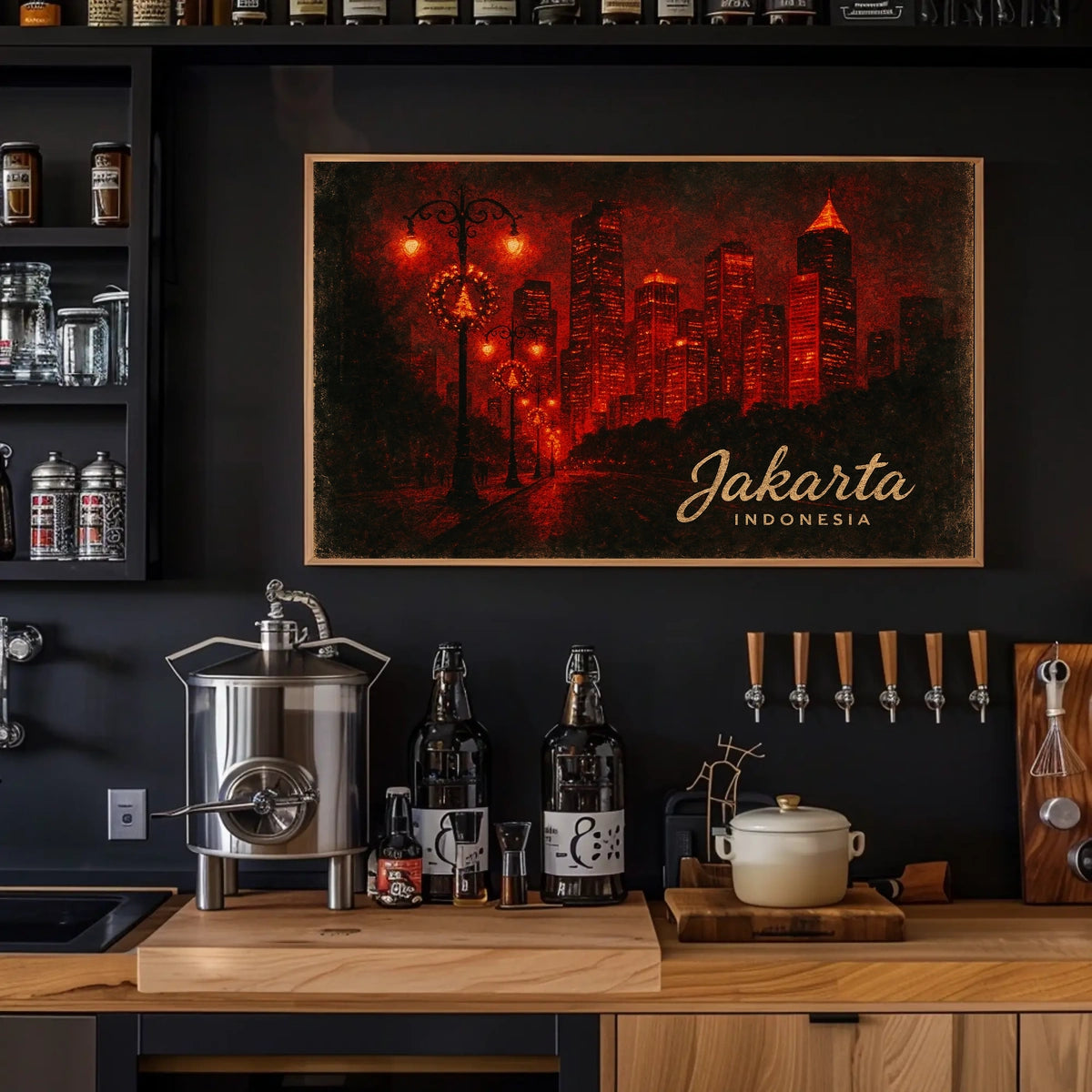 Jakarta at Night Poster