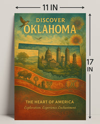 Discover Oklahoma Wall Art Print Decor PosterGoat