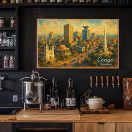 Kinshasa Cityscape Poster