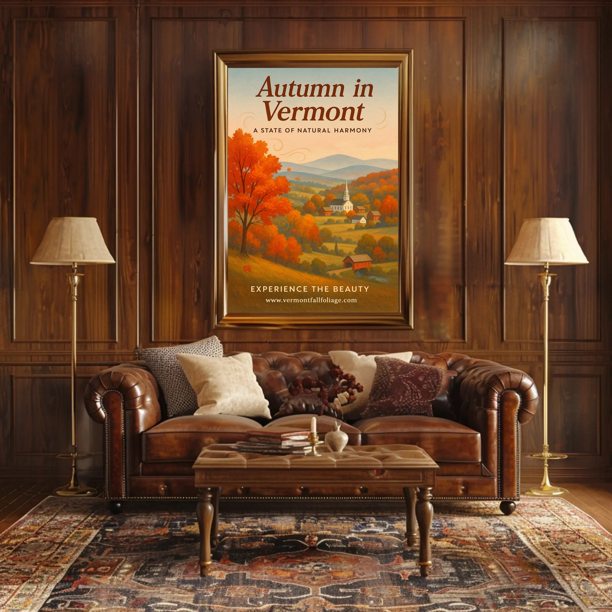 Autumn in Vermont Wall Art Print