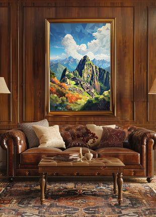 Machu Picchu Adventure Travel Poster