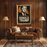 Trump Statesman Legacy Grunge Patriotic Poster