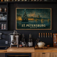 St. Petersburg at Night Poster