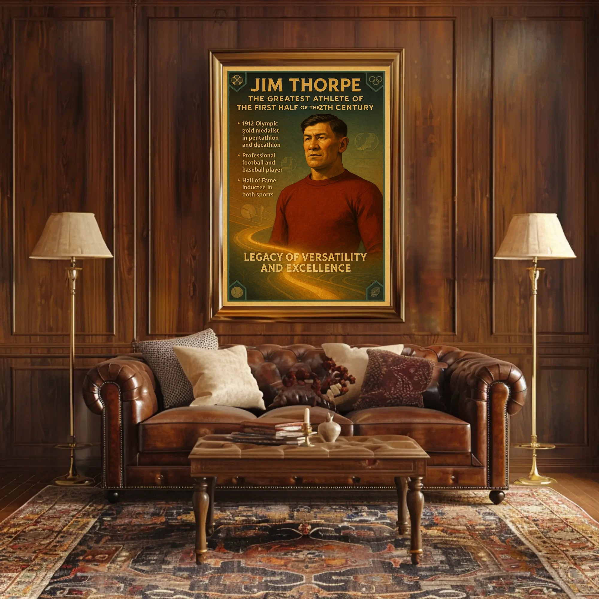 Tribute to a Legendary Athlete Poster