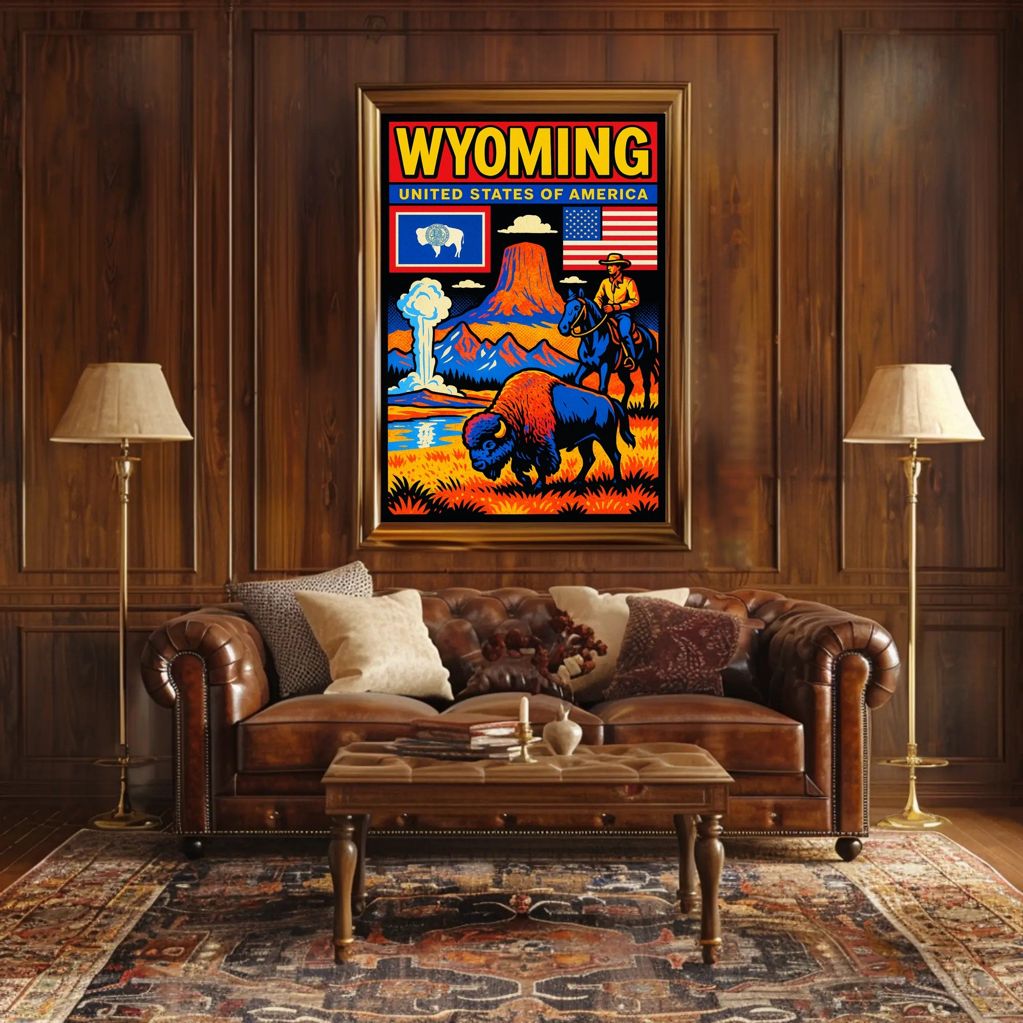 Wyoming Natural Wonders Poster PosterGoat