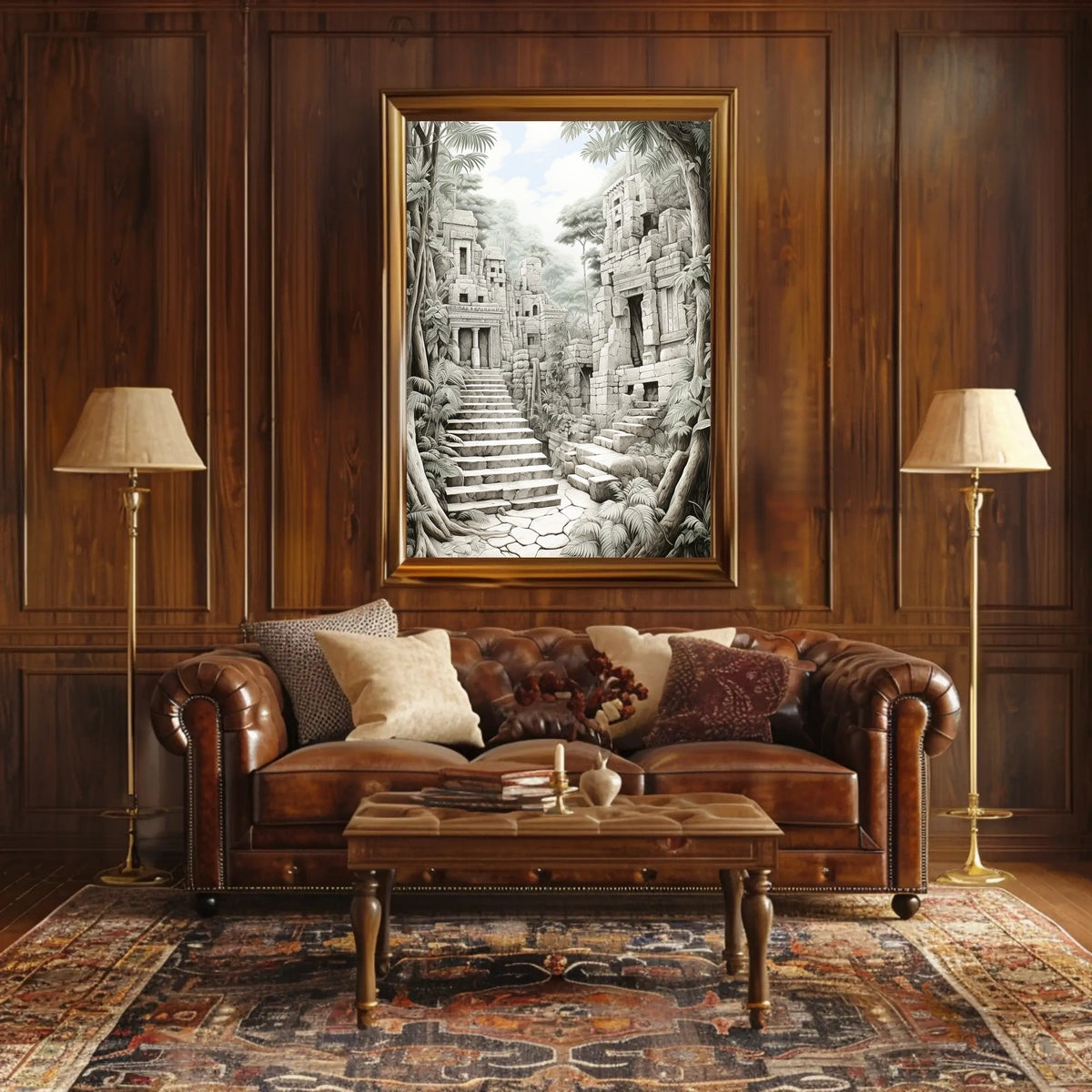 Ancient Ruins Design: Cultural or Heritage Poster