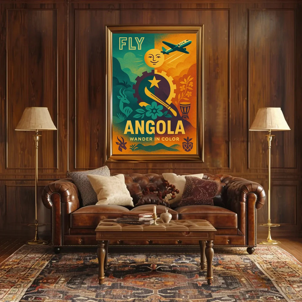 Explore Angola's Vibrancy and Culture with Travel Poster PosterGoat
