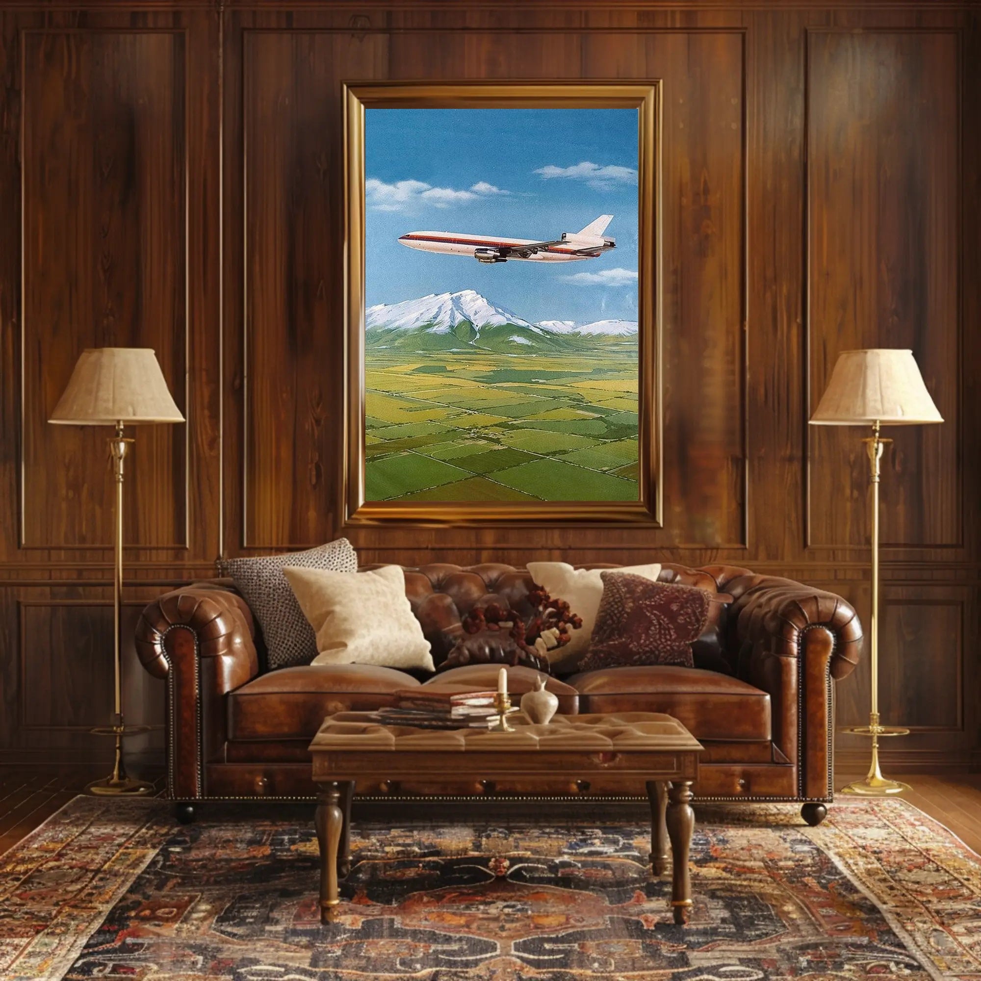 Soaring Over Scenic Landscapes Poster PosterGoat