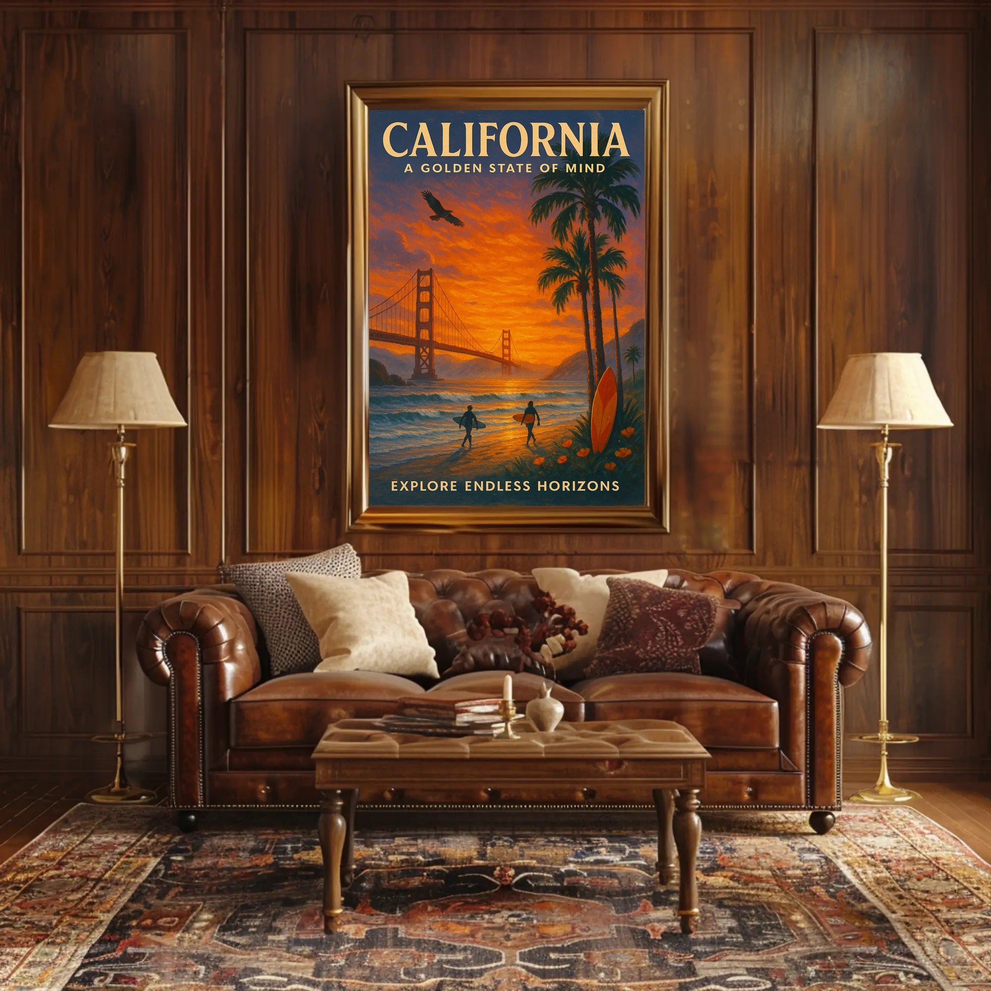 California A Golden State Of Mind Poster