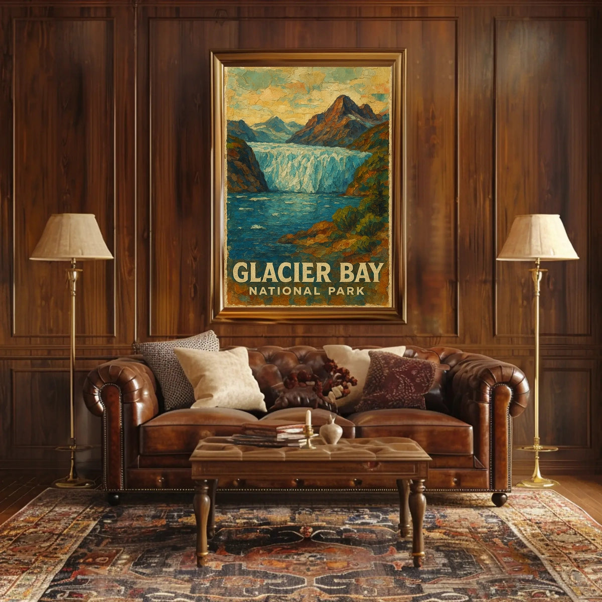 Glacier Bay National Park Scenic Wilderness Adventure Nature Lovers Decor Wall Art Poster