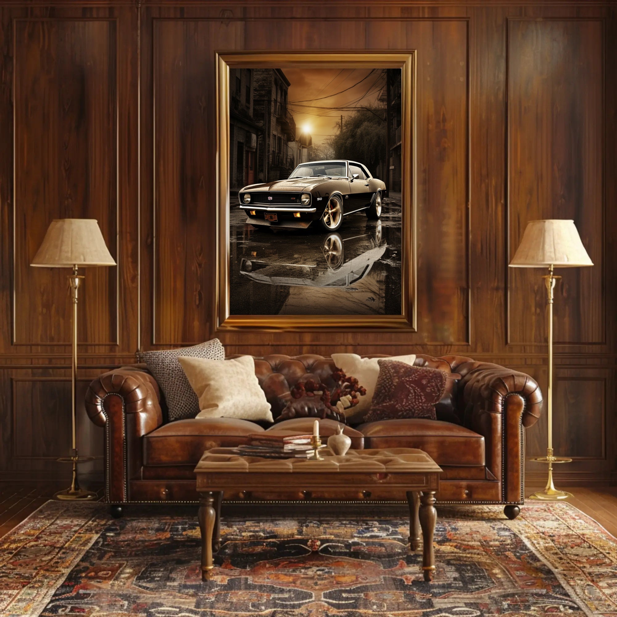 Classic Muscle in the City Poster PosterGoat
