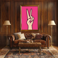 Peace in Pink Poster