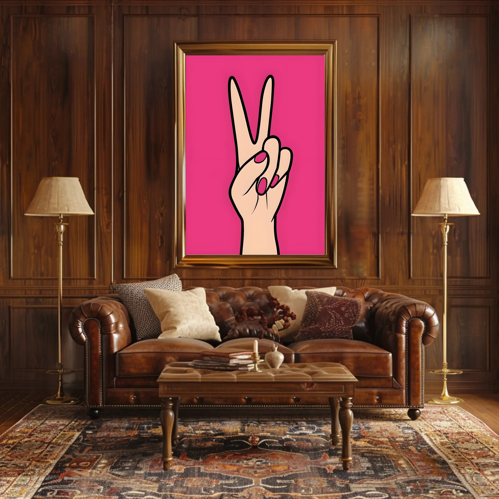 Peace in Pink Poster