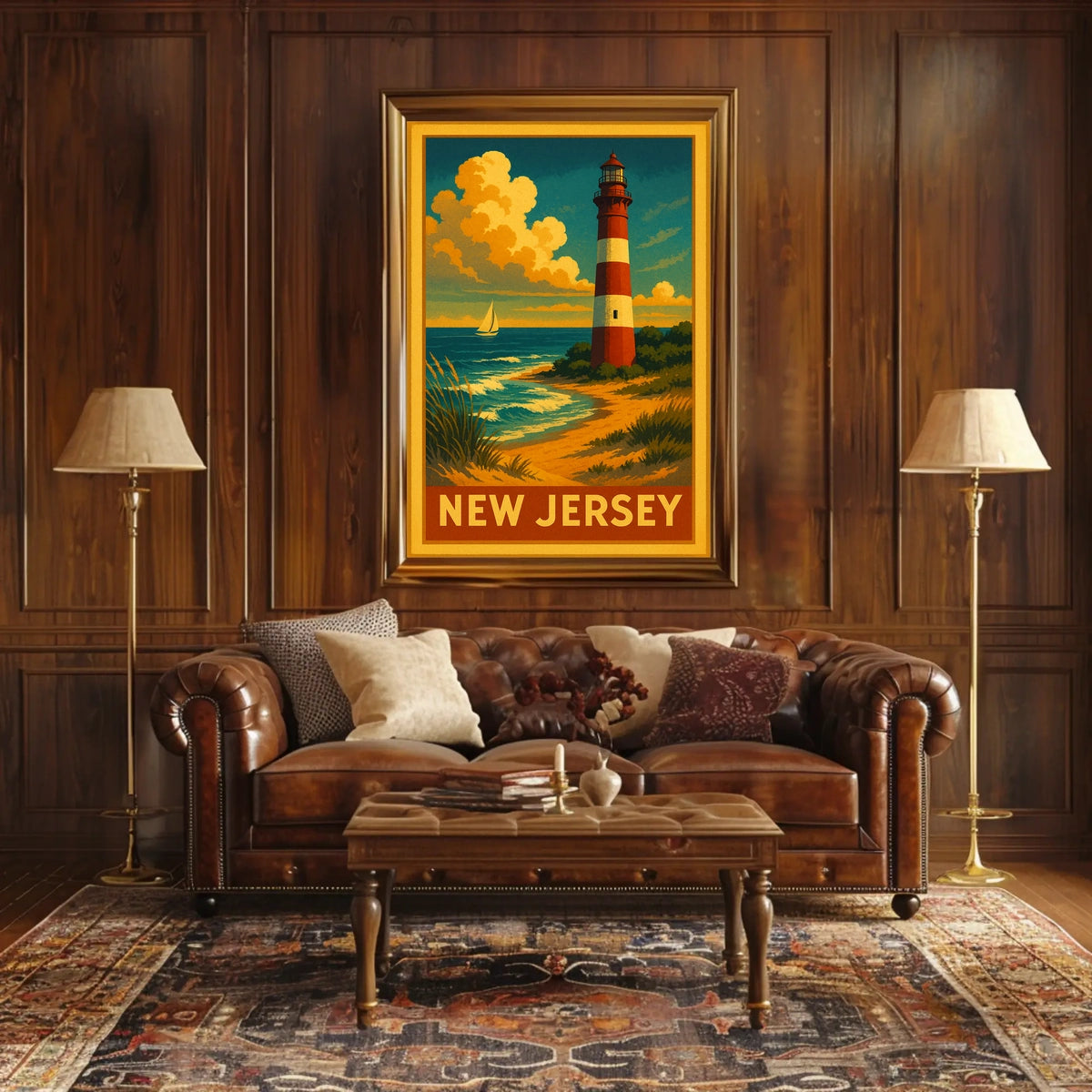 New Jersey Coastal Lighthouse Poster
