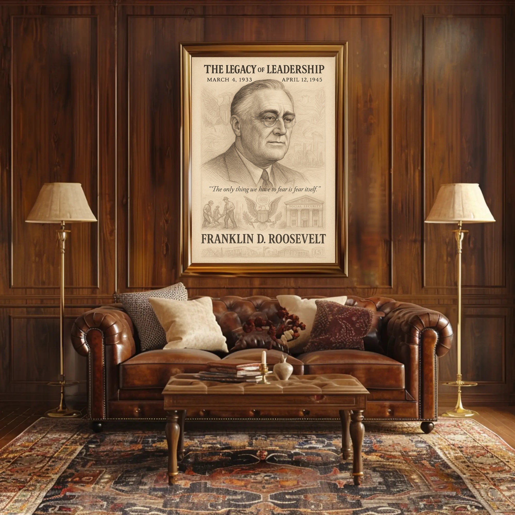 Franklin D. Roosevelt The Legacy Of Poster