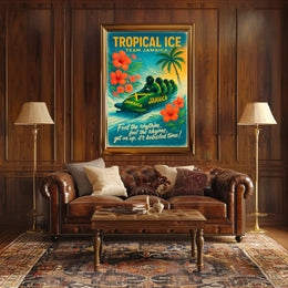 Tropical Ice Team Jamaica Poster
