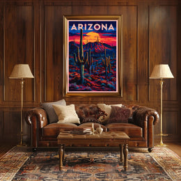 Arizona Sunset Landscape Poster