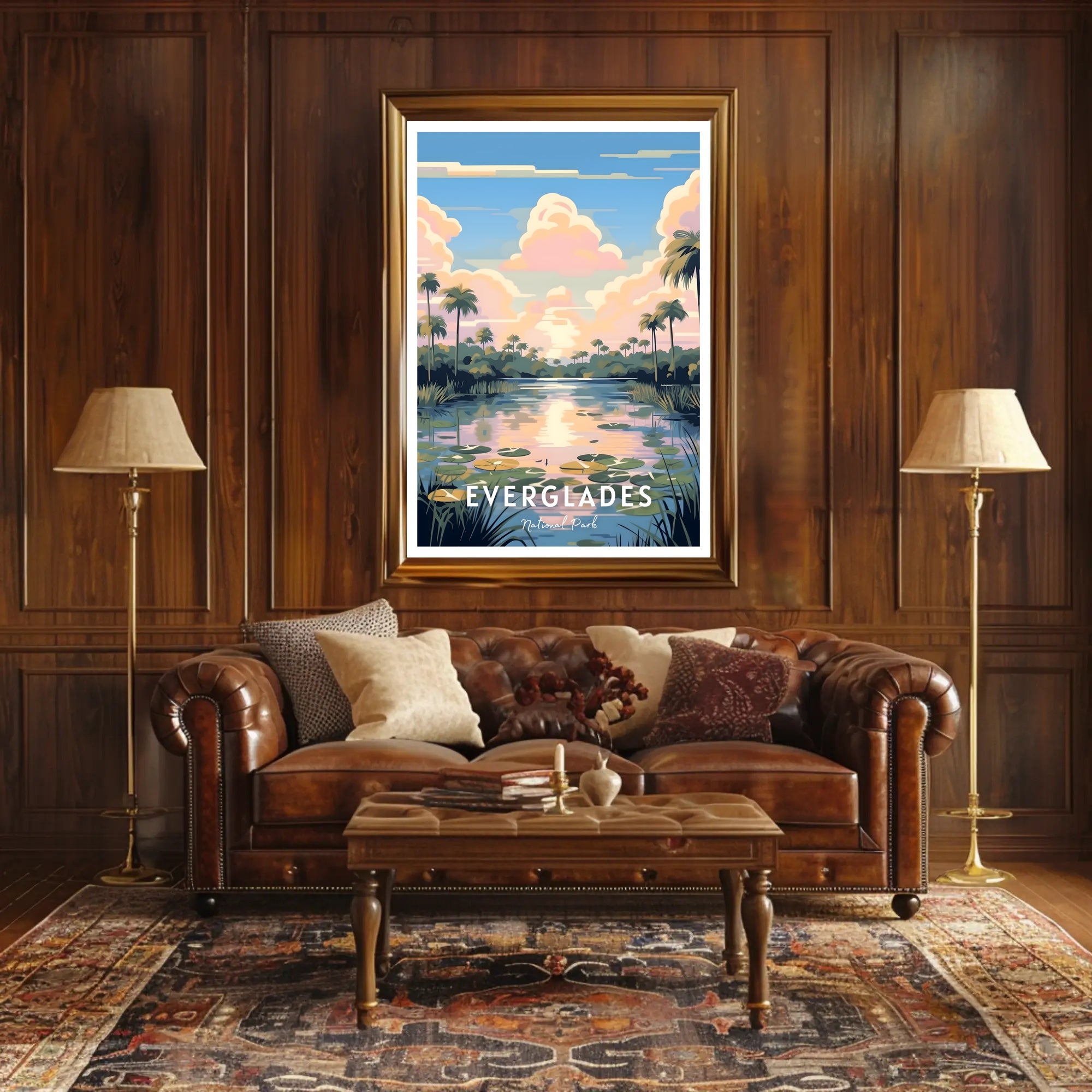 Everglades National Park Vintage Travel Poster Print