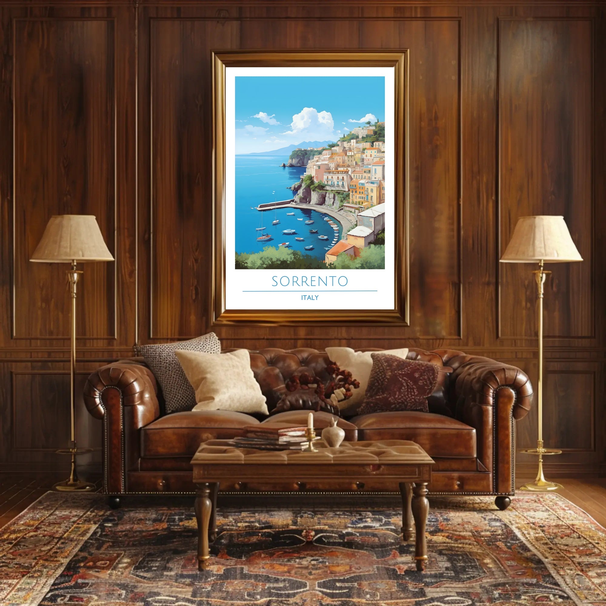 Sorrento Seaside Escape Travel Poster