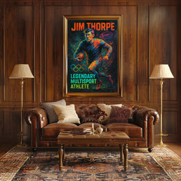 Jim Thorpe Legendary Multisport Athlete Jim Thorpe Poster