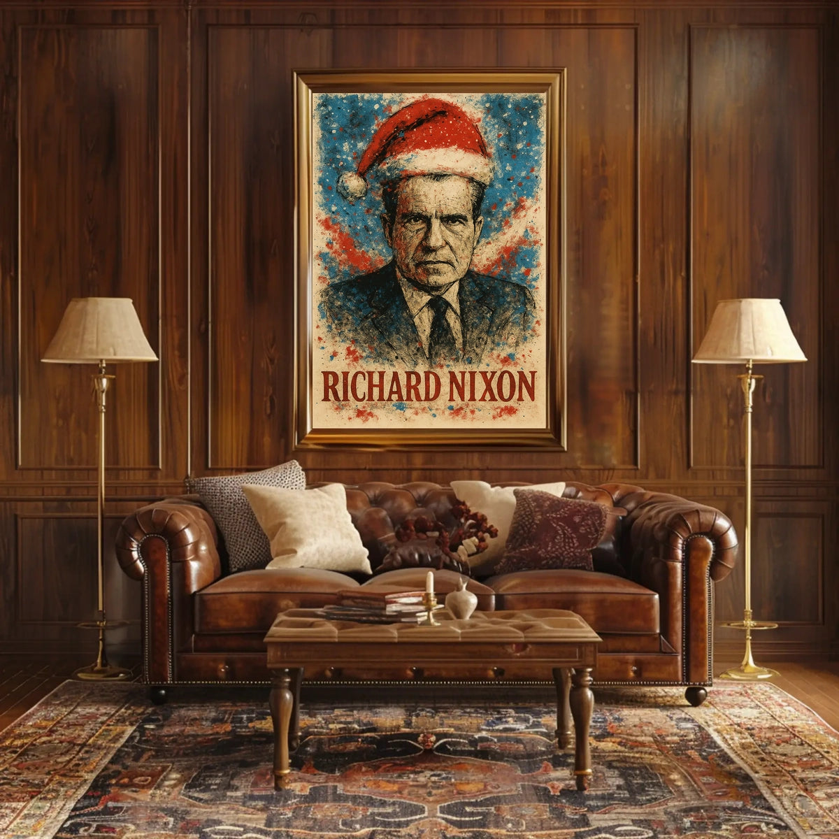 Richard Nixon 37th President of the United States Christmas SeriesPoster