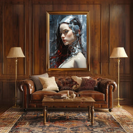 Cybernetic Elegance Poster PosterGoat