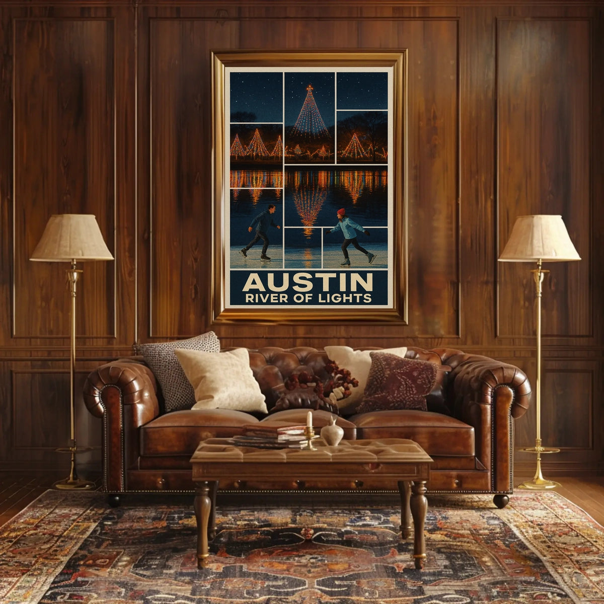 Austin River Of Lights Poster