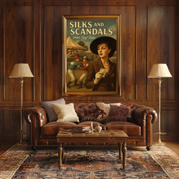 Silks and Scandals: 1946 Turf Tales Sports Poster