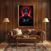Demonic Chaos: Dark Fantasy Art Poster Print