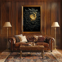 Golden Spiral Vortex: Abstract or Artistic Poster