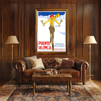 Puente Del Inca Winter Sports Poster