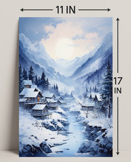 Winter Wonderland Village Poster