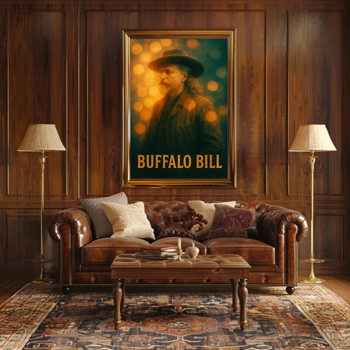 Buffalo Bill Wild West Cultural Vintage Heritage Poster