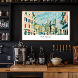 Vibrant Warsaw Cityscape Poster PosterGoat
