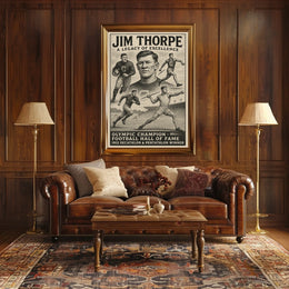 Jim Thorpe Legendary Athlete Poster