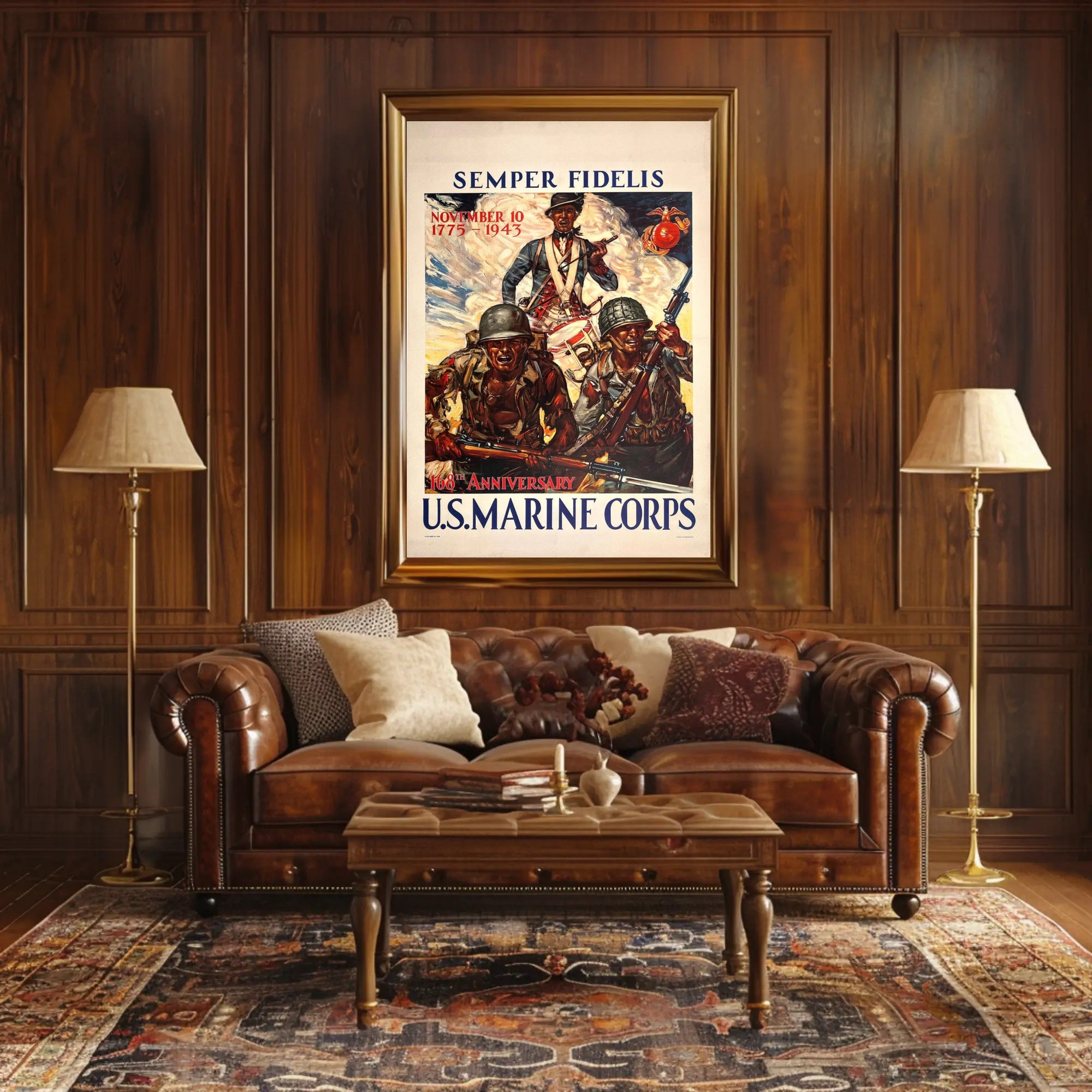 168th Anniversary US Marine Corps Historical Poster