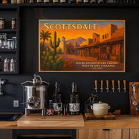 Scottsdale Southwestern Charm Travel Poster