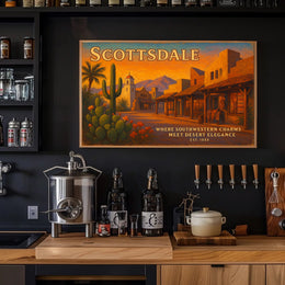 Scottsdale Southwestern Charm Travel Poster