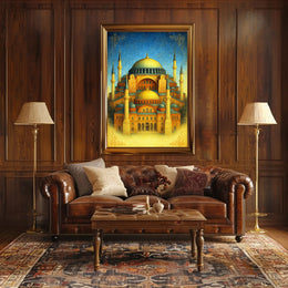 Majestic Architecture of Hagia Sophia Poster PosterGoat