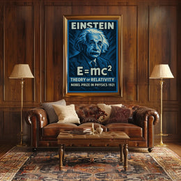 Albert Einstein Theory Of Relativity Poster