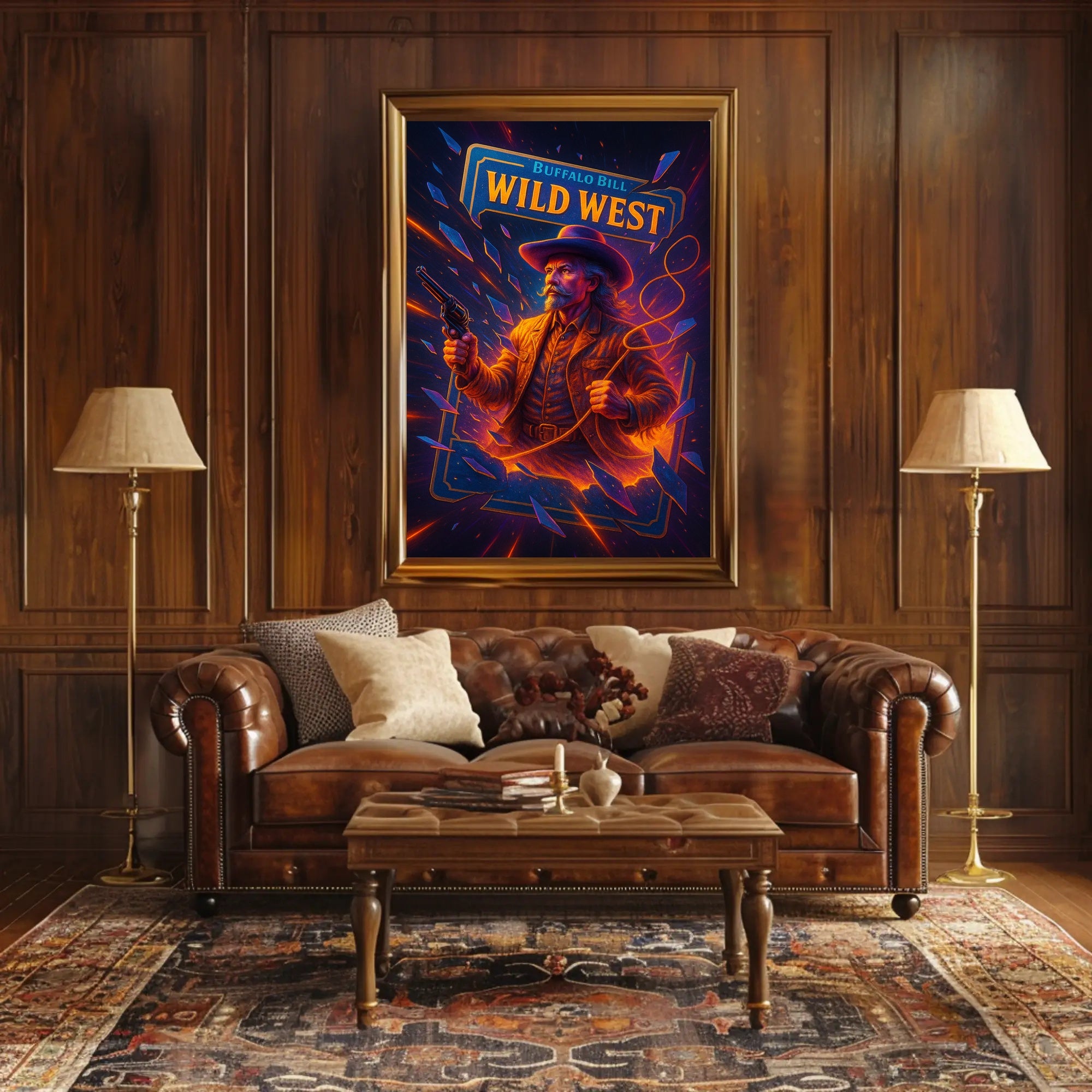 Buffalo Bill Wild West Wall Art Print PosterGoat