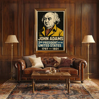 John Adams 2nd President Poster