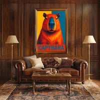 Capybara Art Poster